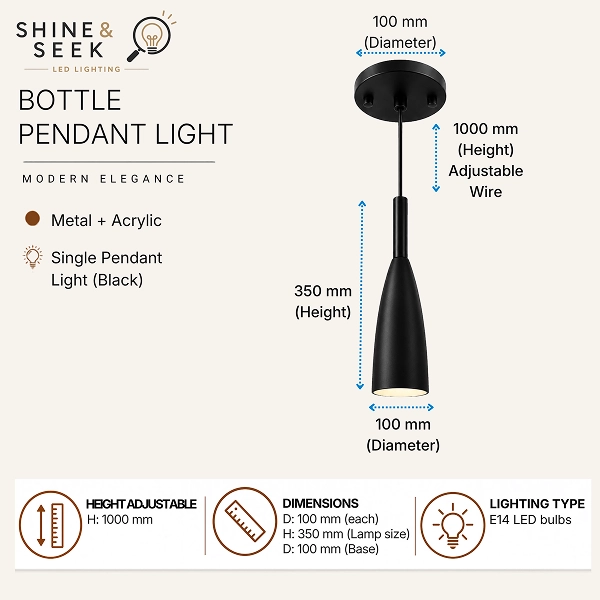BOTTLE PENDANT LIGHT F 1