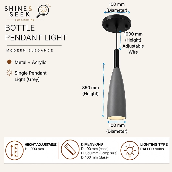 BOTTLE PENDANT LIGHT G 1